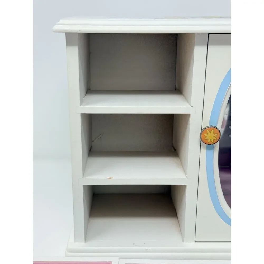 Tweety Bird Looney Tunes Wood Glass Jewelry Box Vintage
